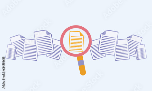 Document.on white background.Vector Design Illustration.