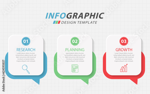 Timeline creator infographic template. 3 Step timeline journey, calendar Flat simple infographics design template. presentation numbers steps. Business concept with 3 options, vector illustration.