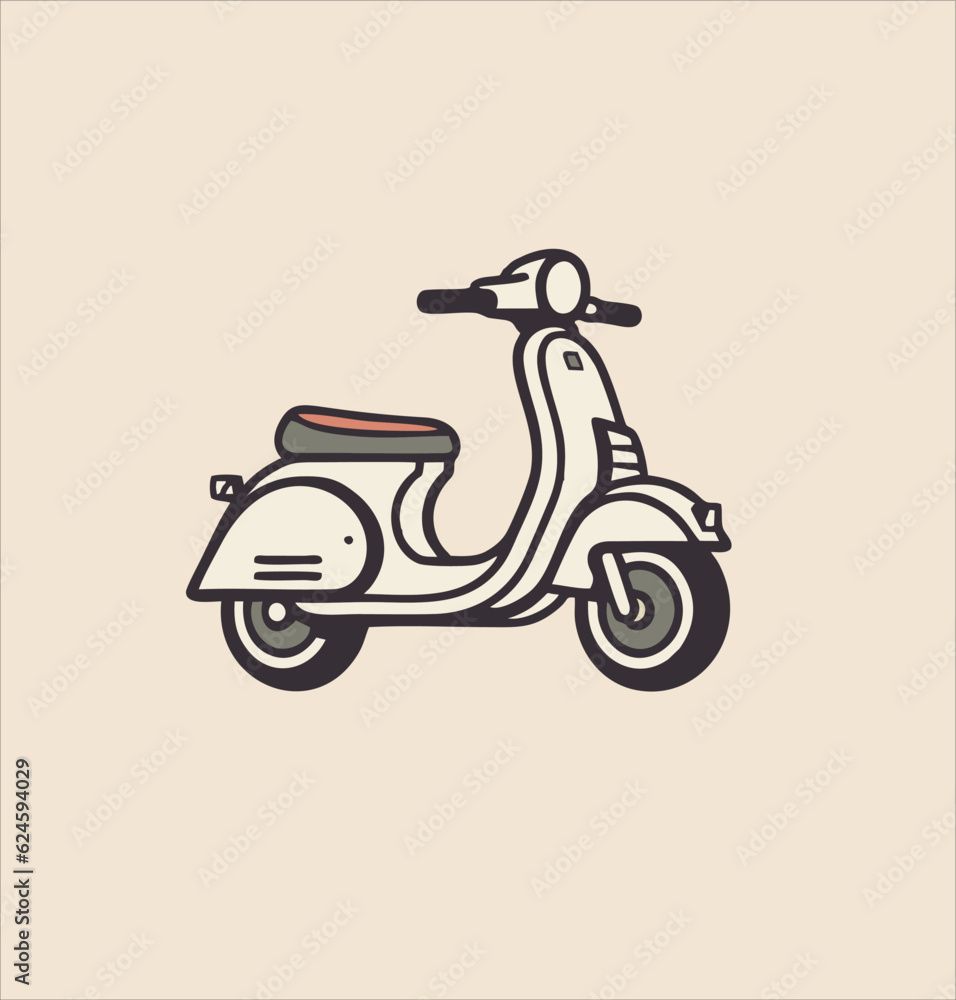 scooter motor vector Illustration design.