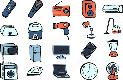 Electronic Home Appliance Illustration