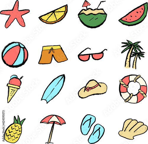 Summer Beach Element Illustration