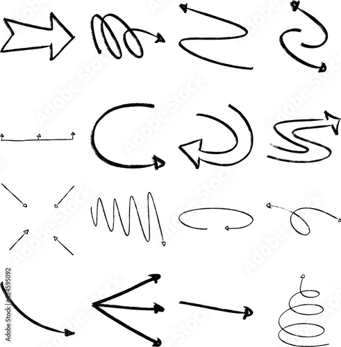 Hand Draw Arrow Element