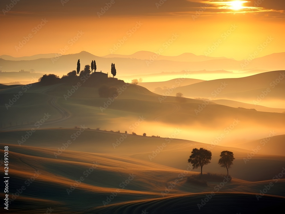 Fototapeta premium Ewige Weite: Eine malerische Landschaft
