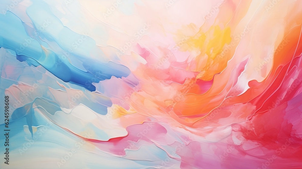 A close-up of a brushstroke on a painting A close-up of a brushstroke on a painting