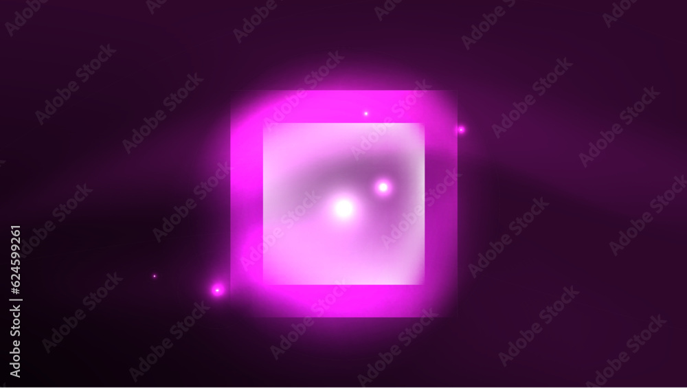 Abstract background landing page, glass geometric shapes with glowing neon light reflections, energy effect concept on glossy forms Abstract background landing page, glass geometric shapes with glowing neon light reflections, energy effect concept on glossy forms