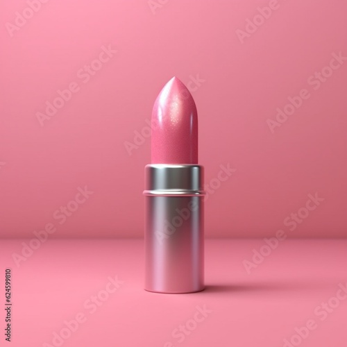 Lipstick for beauty lips cosmetic cartoon illustration, AI Generated
