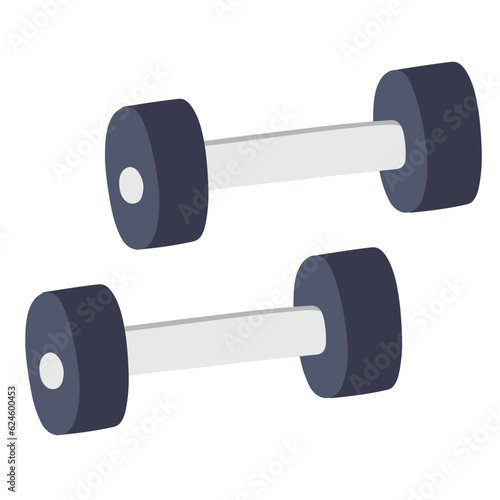 dumbbell isolated on white