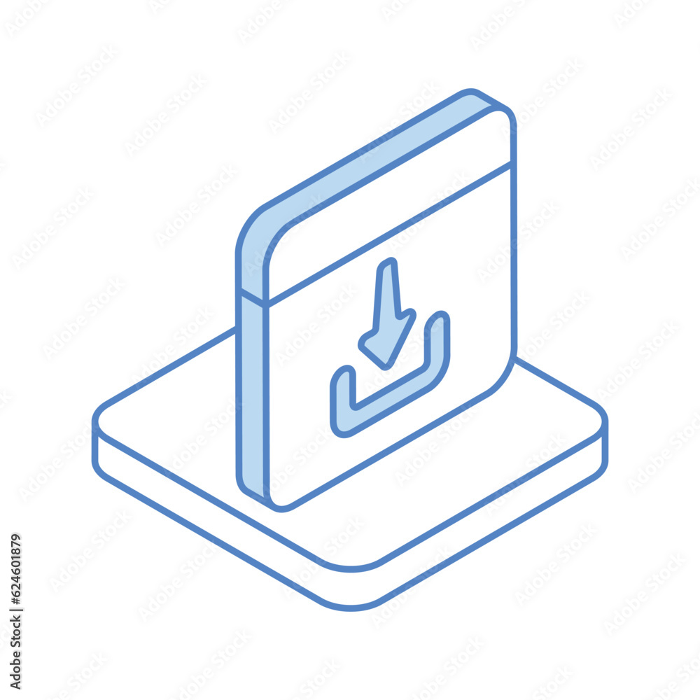 Obraz premium Cd Icon, vector stock illustration.
