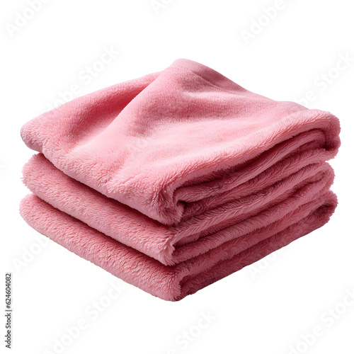 pile of folded pink towels