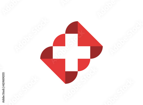 Introducing our remarkable "Medical Health Care Clinic Logo Design," a seamless and versatile logo crafted to suit any company's needs. This abstract emblem embodies the essence of emergency medicine,