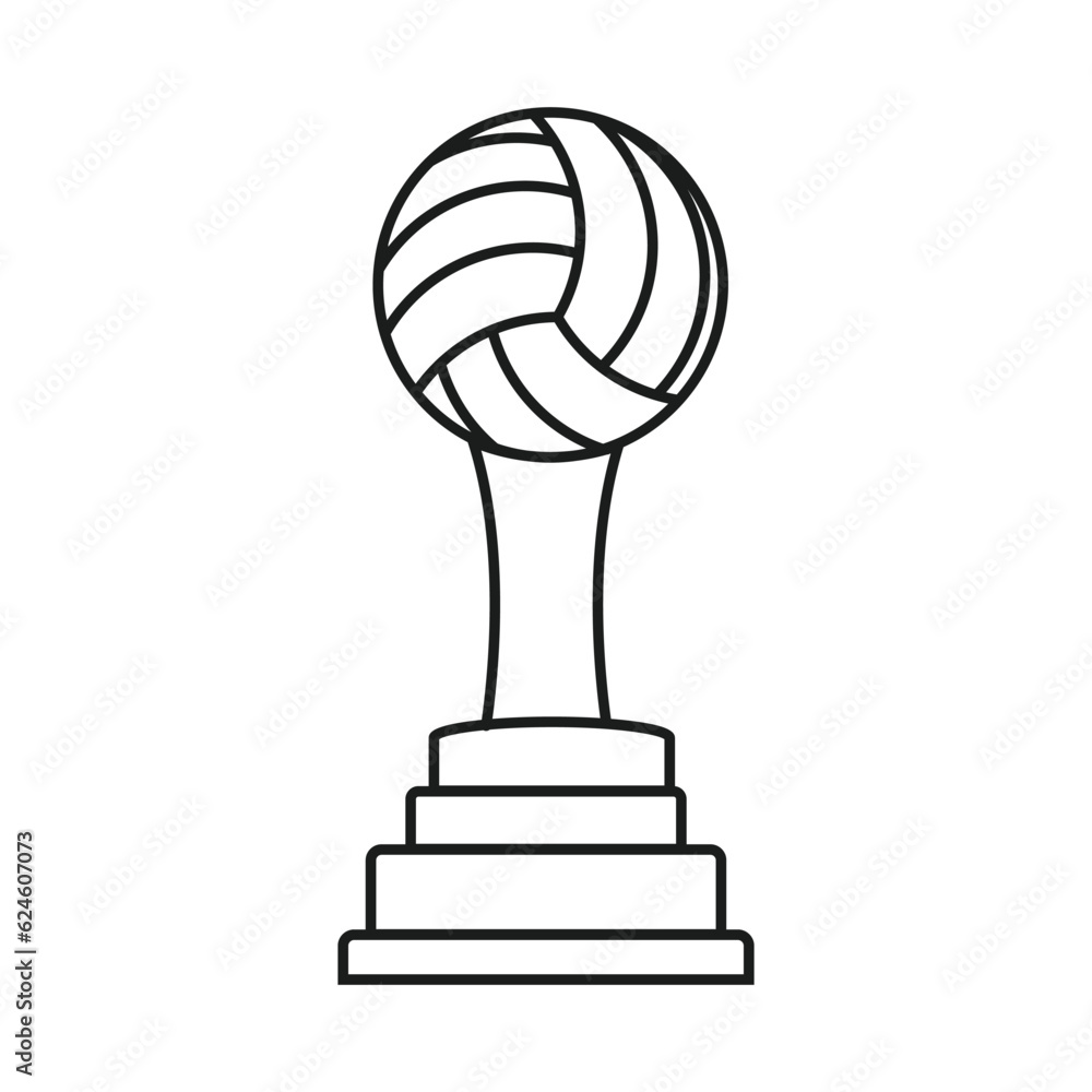 Volleyball Line Art, Volleyball Vector, Volleyball illustration, Sports