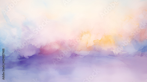 purple abstract watercolor hand painted background imge   Generative AI © No34