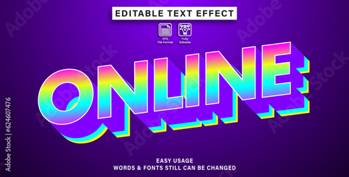 editable text effect online