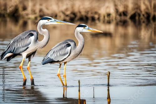 Fotografie great blue heron ardea cinerea
Created using generative AI tools