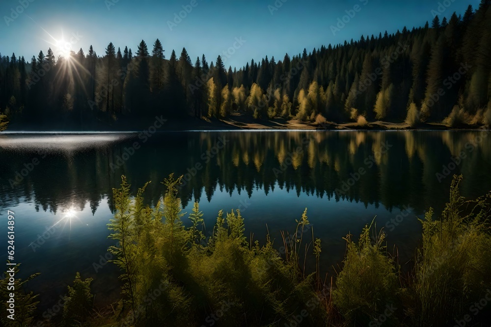 sunrise over the lake
Created using generative AI tools