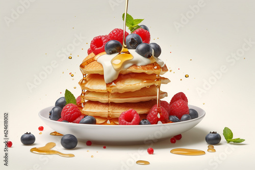 waffles with berries