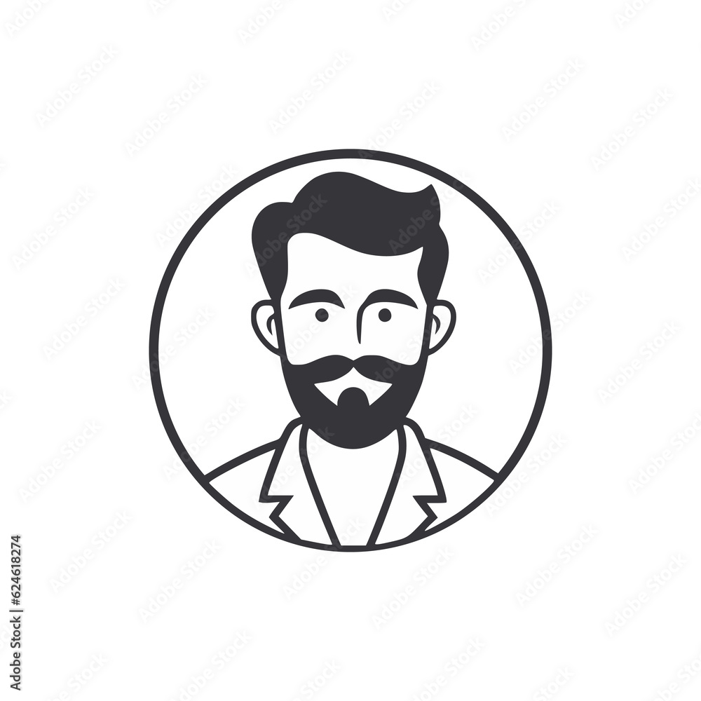 simple clothing luxury brand man logo vector illustration template design simple clothing luxury brand man logo vector illustration template design