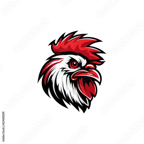 simple chicken fast food restaurant meal logo vector illustration template design