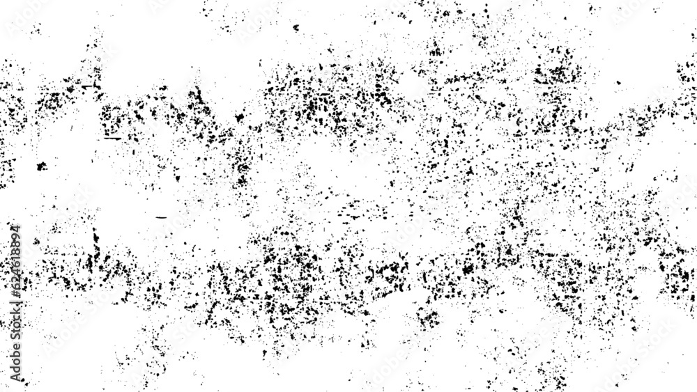 Abstract vector black and white grunge background. Grunge background black and white vector. Abstract texture of dust, dirt, stains.