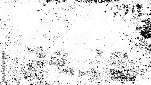 Wallpaper Mural Black blobs isolated on white. Ink splash. Brushes droplets. Grainy texture background. Digitally generated image. Torontodigital.ca