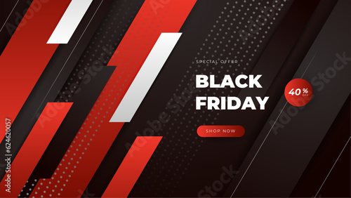 black friday sale abstract polygonal background banner design