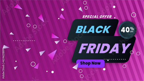 Black Friday sale, shopping poster. Design template for advertising shopping, flyer, closeout on thanksgiving.