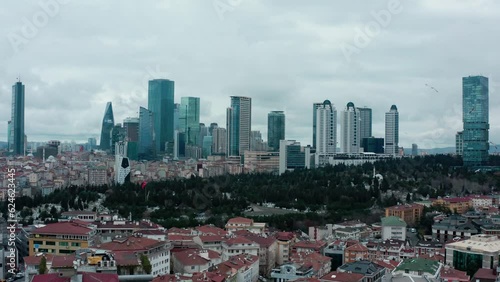 city skyline / istanbul zincirlikuyu towers photo