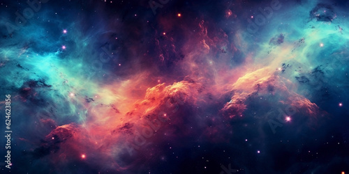 Nebula galaxy background. © Firn
