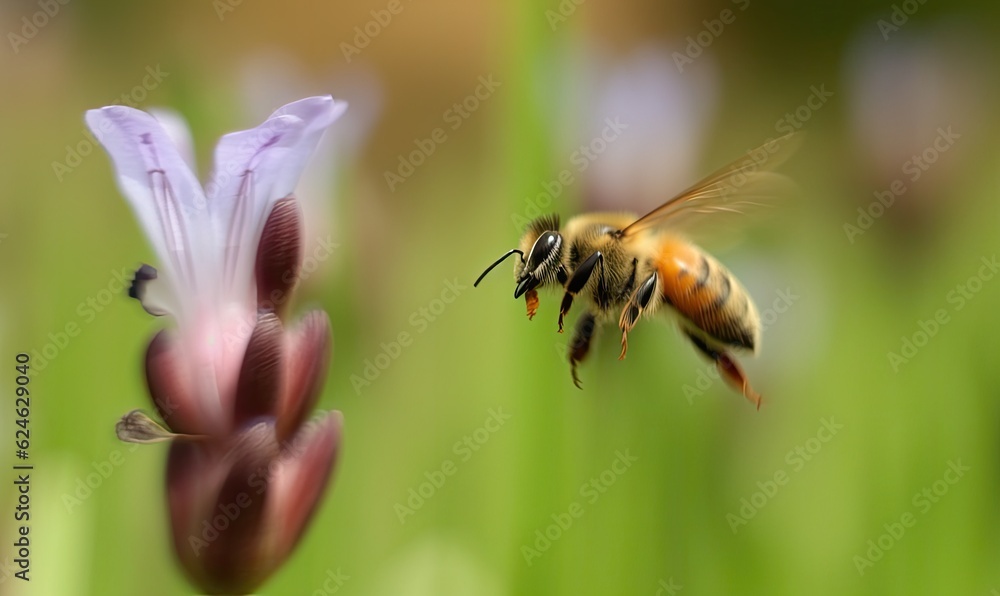 The bee whizzes past a colorful array of flowers, leaving only a blur in its wake. Creating using generative AI tools The bee whizzes past a colorful array of flowers, leaving only a blur in its wake. Creating using generative AI tools
