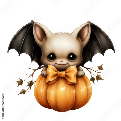 Halloween Bat Water Color