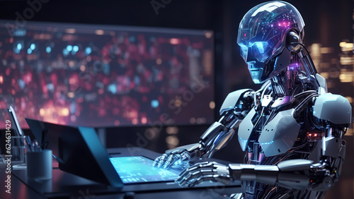 Tech Titan: A Robot Mastering Advanced Computing © Jayasankha