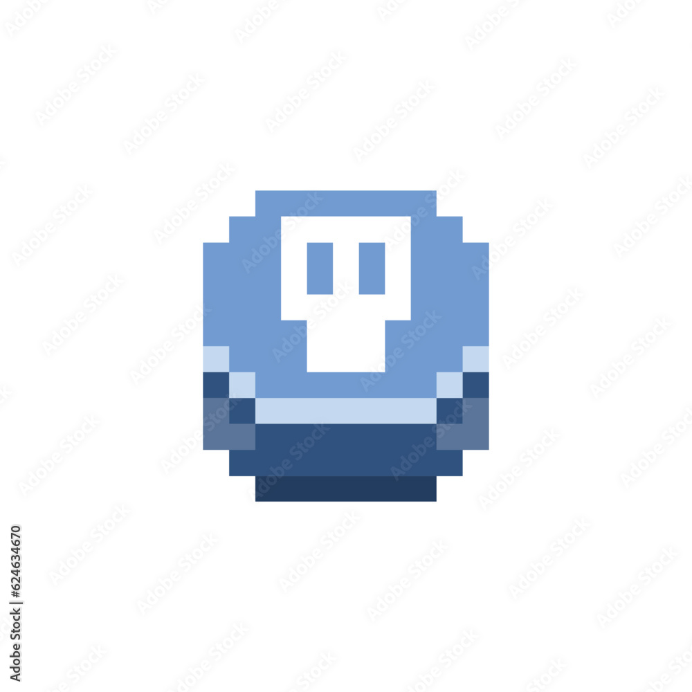 this is button icon in pixel art with simple color and white background this item good for presentations,stickers, icons, t shirt design,game asset,logo and your project. this is button icon in pixel art with simple color and white background this item good for presentations,stickers, icons, t shirt design,game asset,logo and your project.