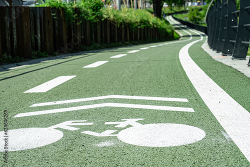 Wallpaper Mural New cyclist paths built in the modern city for ecological bicycle transport, Sibiu, Romania Torontodigital.ca