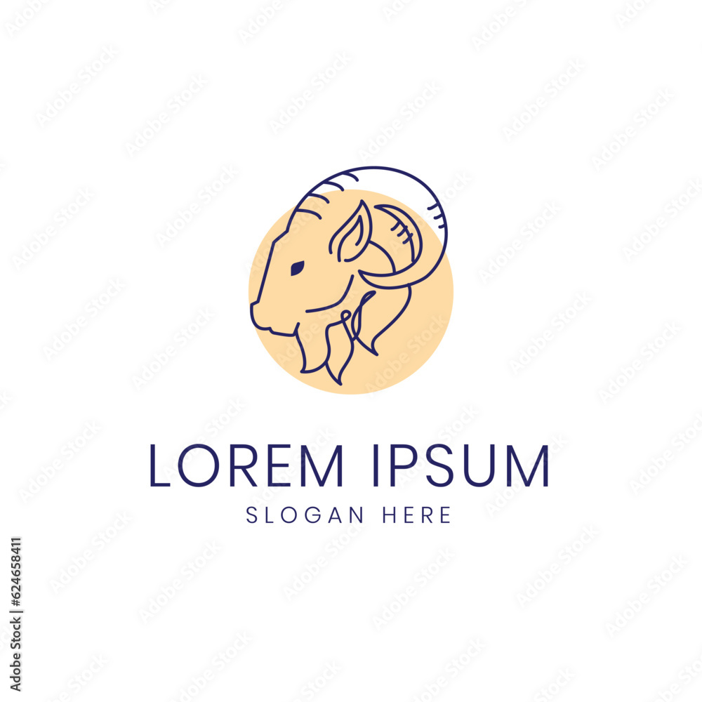 vector goat logo design vector illustration vector goat logo design vector illustration