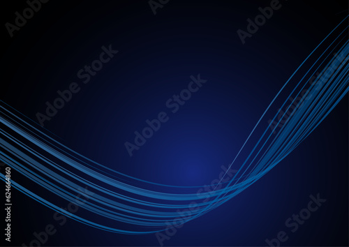 ダークな青ウェーブ背景