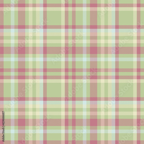 Fabric texture background of seamless textile pattern with a plaid check vector tartan.