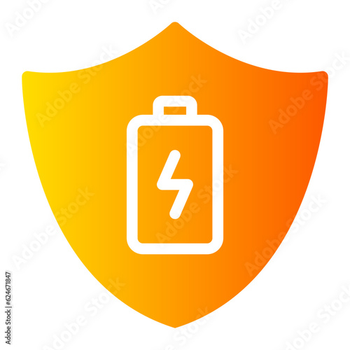 energy saving gradient icon