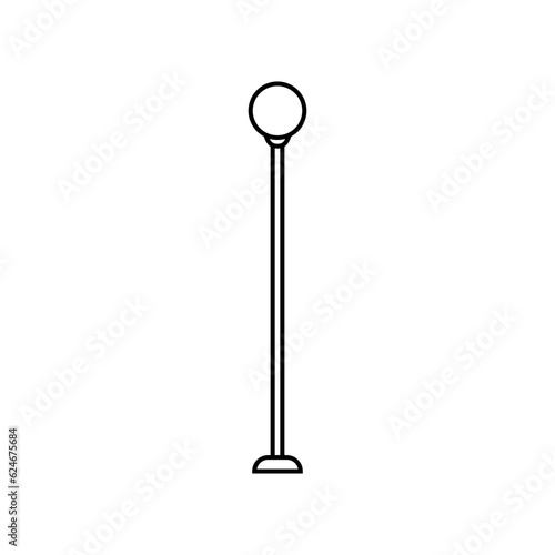 Street light vector icon. Street lighting illustration sign. Flashlight symbol. lamp logo. © Denys