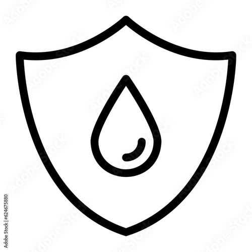 waterdrop line icon