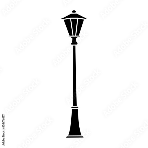 Street light vector icon. Street lighting illustration sign. Flashlight symbol. lamp logo.