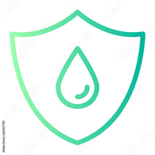 waterdrop gradient icon