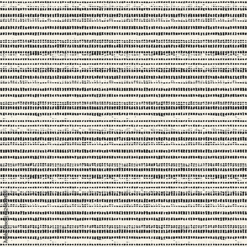 Monochrome Irregular Dashed Textured Striped Pattern