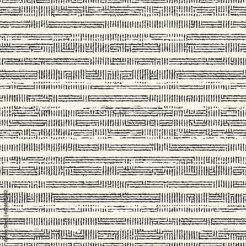 Monochrome Irregular Stroke Textured Variegated Camouflage Pattern