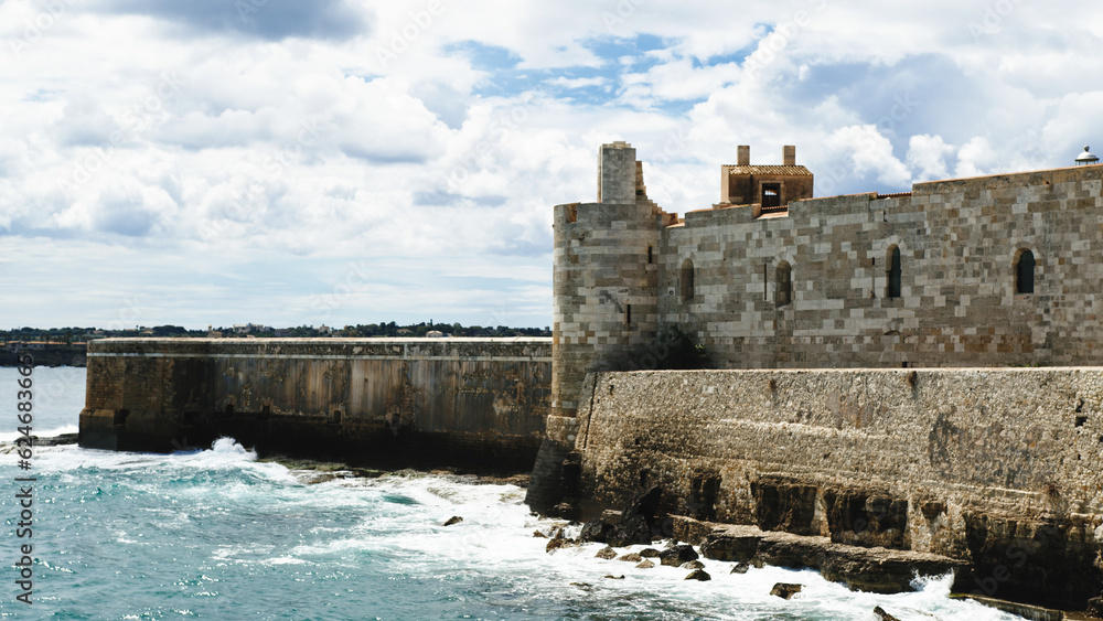 Castle of Meniace in Syracusa Ortigia Island in Sicily Castle of Meniace in Syracusa Ortigia Island in Sicily