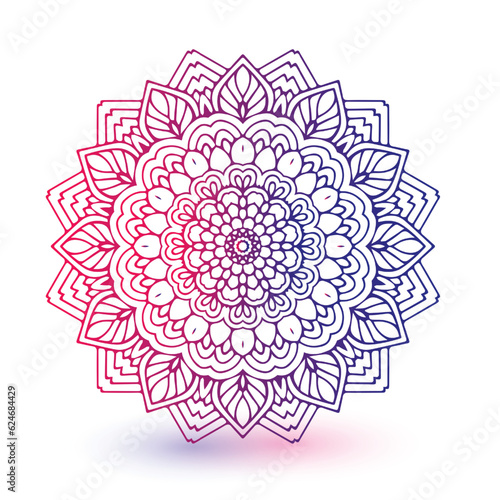 Luxury mandala background with golden arabesque decoration arabic islamic east style
