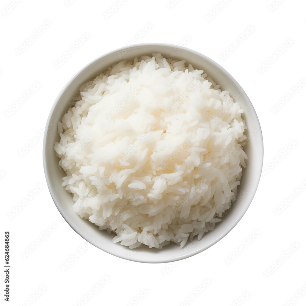 Rice on transparent background Remove png created with Generative AI, Clipping Path Rice on transparent background Remove png created with Generative AI, Clipping Path