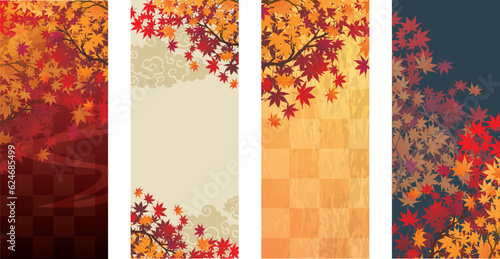 秋　紅葉　もみじ　背景
