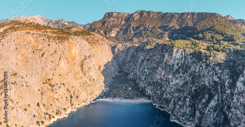 Butterfly Valley is a paradise for nature enthusiasts and hikers seeking a tranquil escape amidst breathtaking coastal scenery. Travel in Turkey and Lycian way