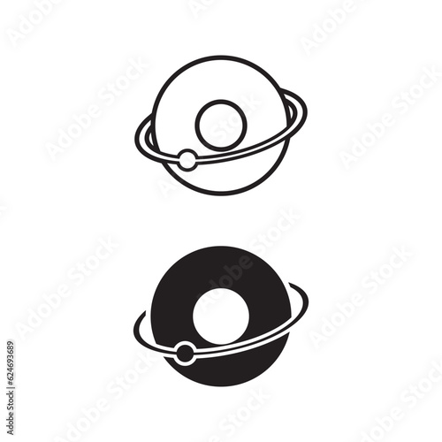 letter "O" for orbit modern logo design