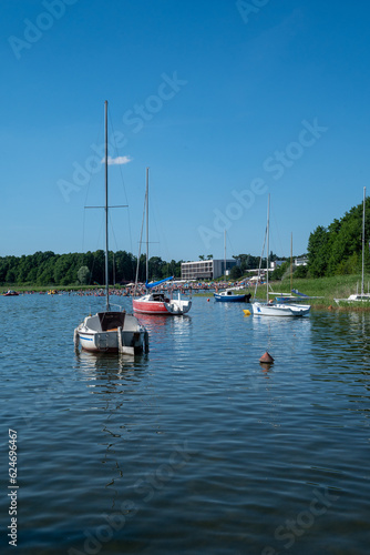 Boszkowo summer resort village near Leszno in Poland Dominickie lake